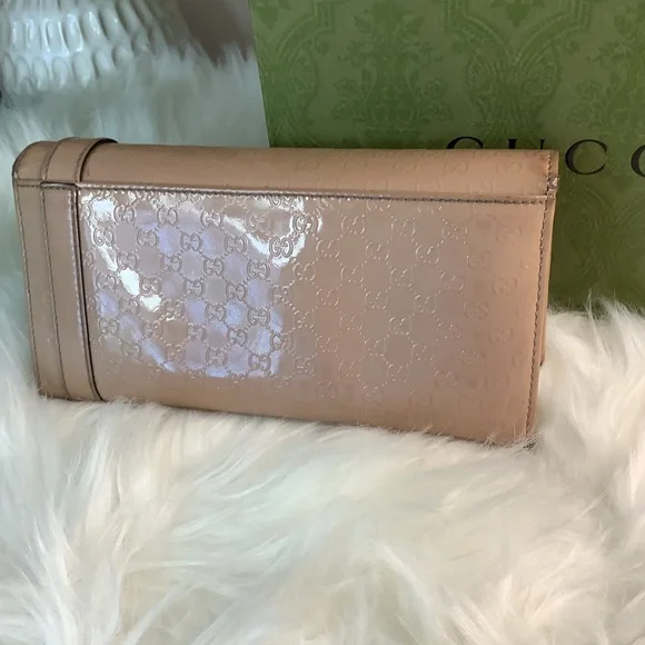 COPY - 🛍 GUCCI Blush Pink Patent Microguccissima Leather Continental Wallet🛍 - Picture 2 of 10